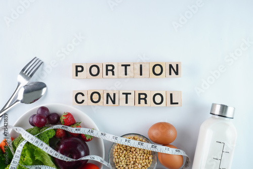 Portion Control Concept Background photo