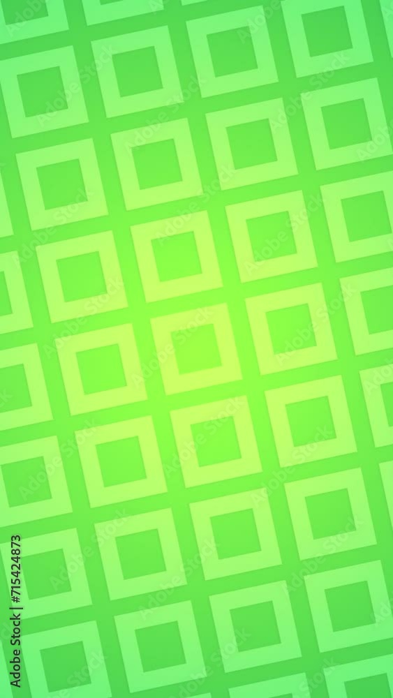 Abstract parrot green color background of square rings aligned in a line where each lines are moving in opposite direction.Square outline pattern Seamless looped abstract motion graphics background. Abstract parrot green color background of square rings aligned in a line where each lines are moving in opposite direction.Square outline pattern Seamless looped abstract motion graphics background.