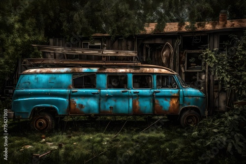 old abandoned car © awais