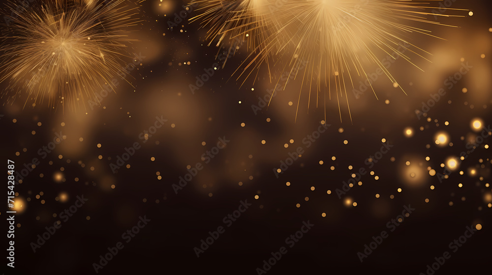 Beautiful creative holiday background with fireworks and sparkles Beautiful creative holiday background with fireworks and sparkles