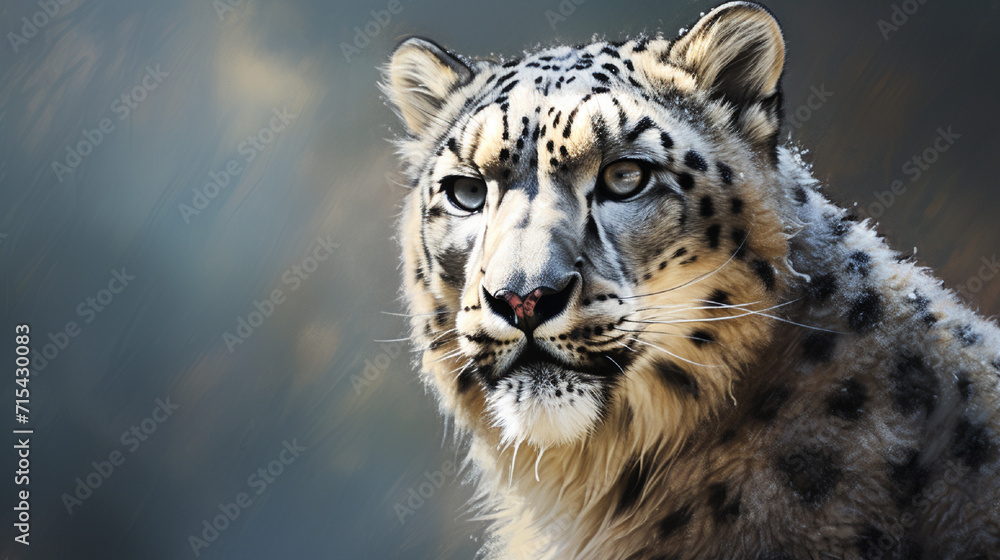 snow leopard portrait snow leopard portrait