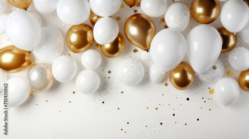 Wallpaper Mural Background balloons. Template Banner with a clean sheet of paper. Realistic celebration design balloon. Torontodigital.ca