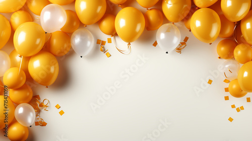 Foto Anniversary birthday frame balloon background