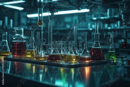 laboratory equipment in laboratory