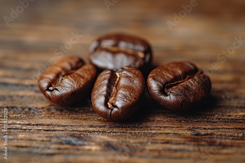 coffee beans isolated kitchen table professional advertising food photography