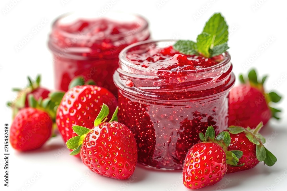 strawberry jam isolated kitchen table professional advertising food photography strawberry jam isolated kitchen table professional advertising food photography