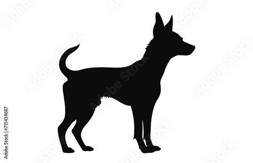 Portuguese Podengo Dog Silhouette black vector free