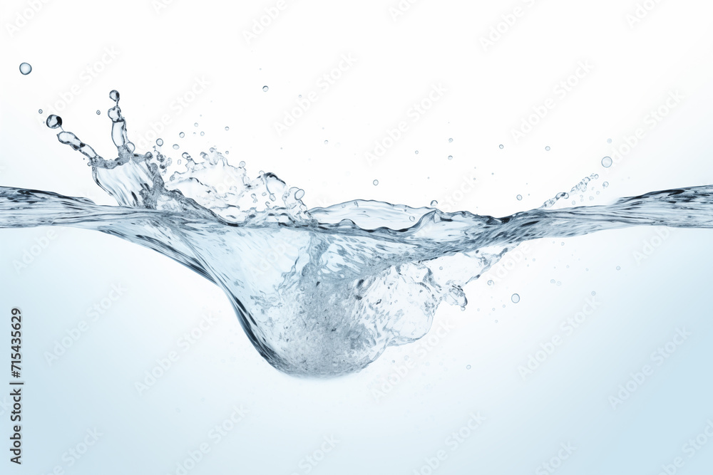 Fresh water splash over isolated white background Fresh water splash over isolated white background