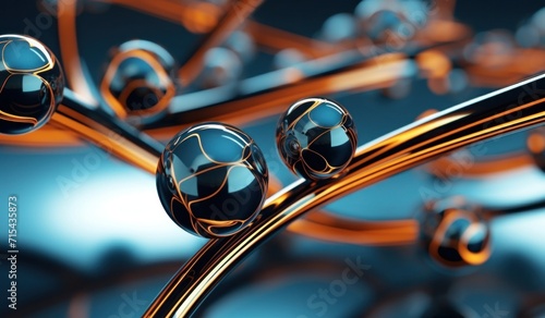 aluminum and red molecule isolated nanotube