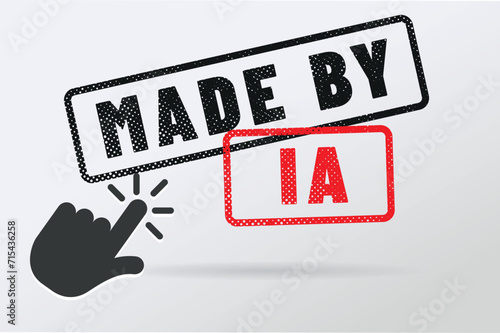label "IA made" ou "made by IA" - créé par une IA - intelligence artificielle