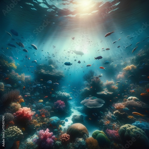 coral reef and fishes © KemalBerk