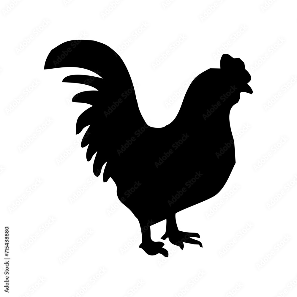 black male and female chicken silhouette black male and female chicken silhouette