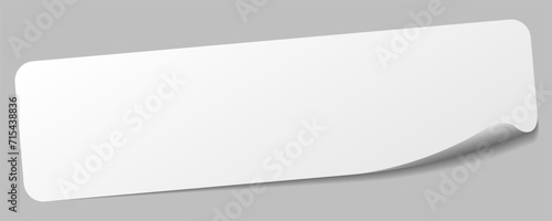 blank sticker. blank label photo