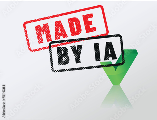 label "IA made" ou "made by IA" - créé par une IA - intelligence artificielle
