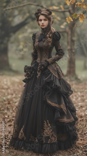 woman victorian dress clothes