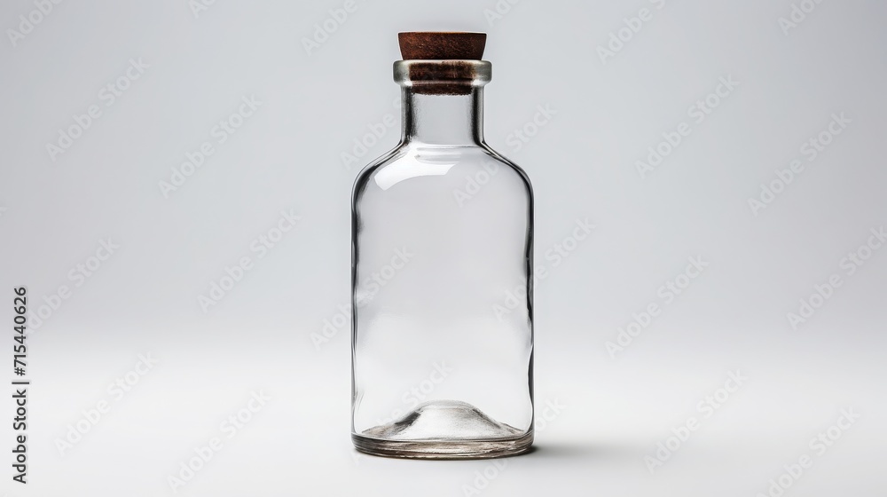 simple potion bottle, white background, product photography, copy space, 16:9 simple potion bottle, white background, product photography, copy space, 16:9