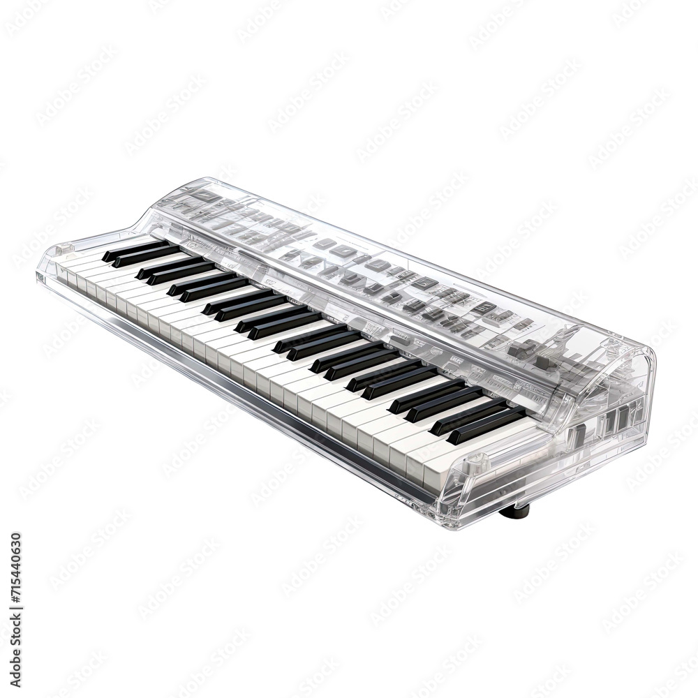 Musical Keyboard Isolation Design on a transparent background Musical Keyboard Isolation Design on a transparent background