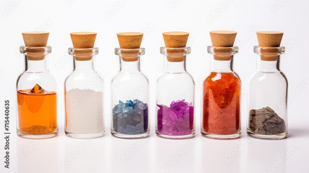 simple potion bottle, white background, product photography, copy space, 16:9 simple potion bottle, white background, product photography, copy space, 16:9