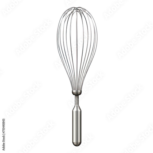  Metal whisk isolated on transparent background