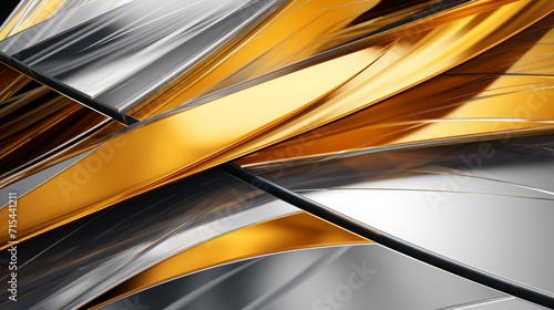 abstract background, color gold and silver, luxury, copy space, 16:9