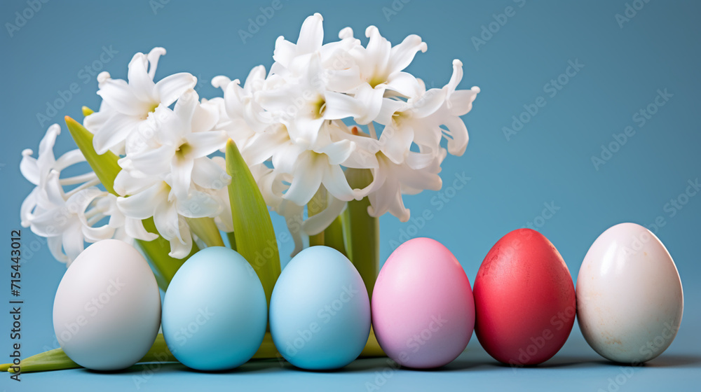 Large flower bed with multi-colored hyacinths, traditional easter flowers, flower background, easter spring background. Large flower bed with multi-colored hyacinths, traditional easter flowers, flower background, easter spring background.