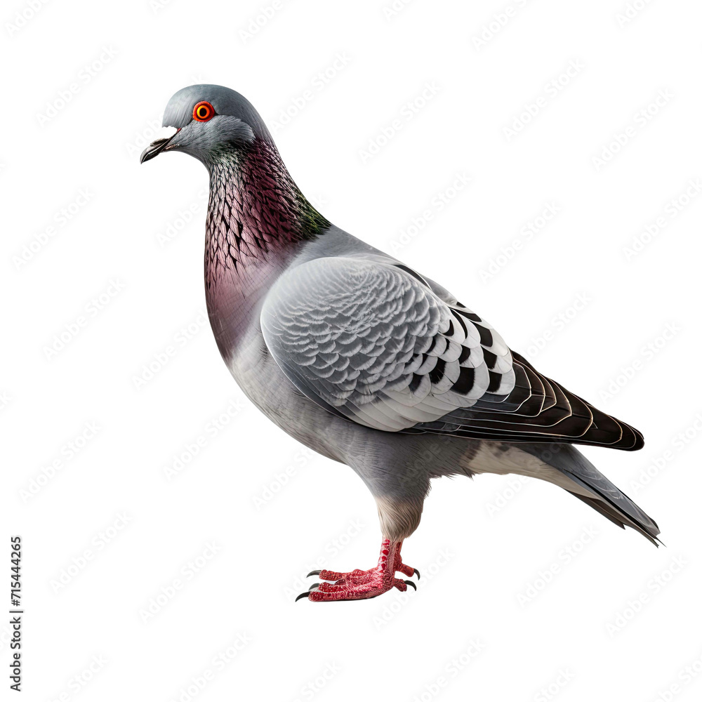 Pigeon standing isolated on transparent background Pigeon standing isolated on transparent background
