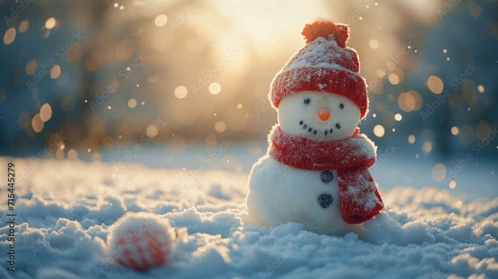 Snowy Activities, winter activities, building snowmen, conveying the joy and adventure of a winter vacation