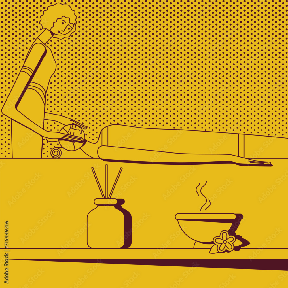 Relaxation massage and fullbody treatment with professional massage