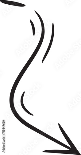 Doodle Hand Drawn Arrow