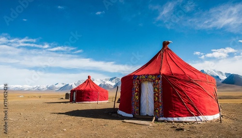 mongolian ger camp china photo