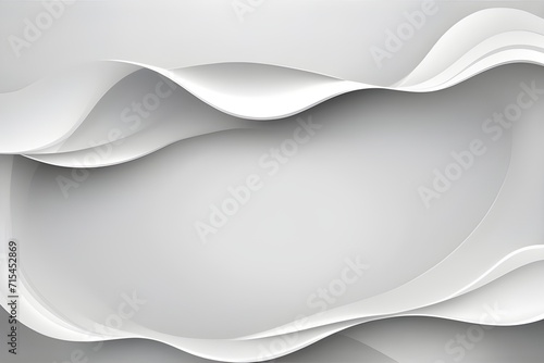 white curve and waves abstract background 