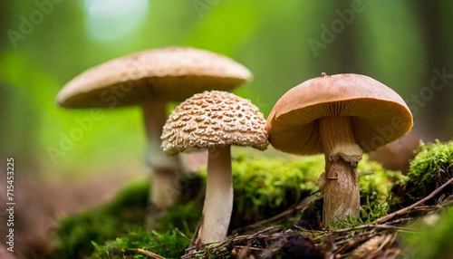 mushrooms in the forest