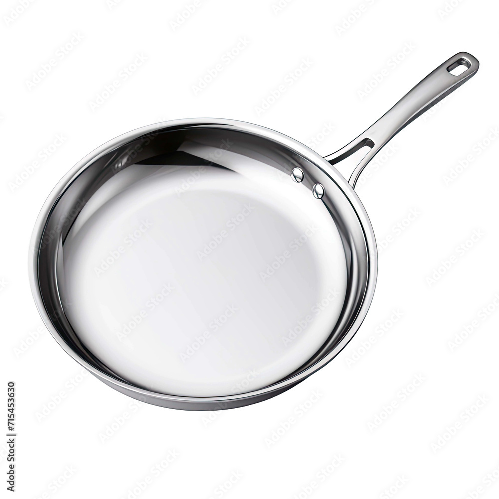 stainless steel skillet isolated on transparent background stainless steel skillet isolated on transparent background