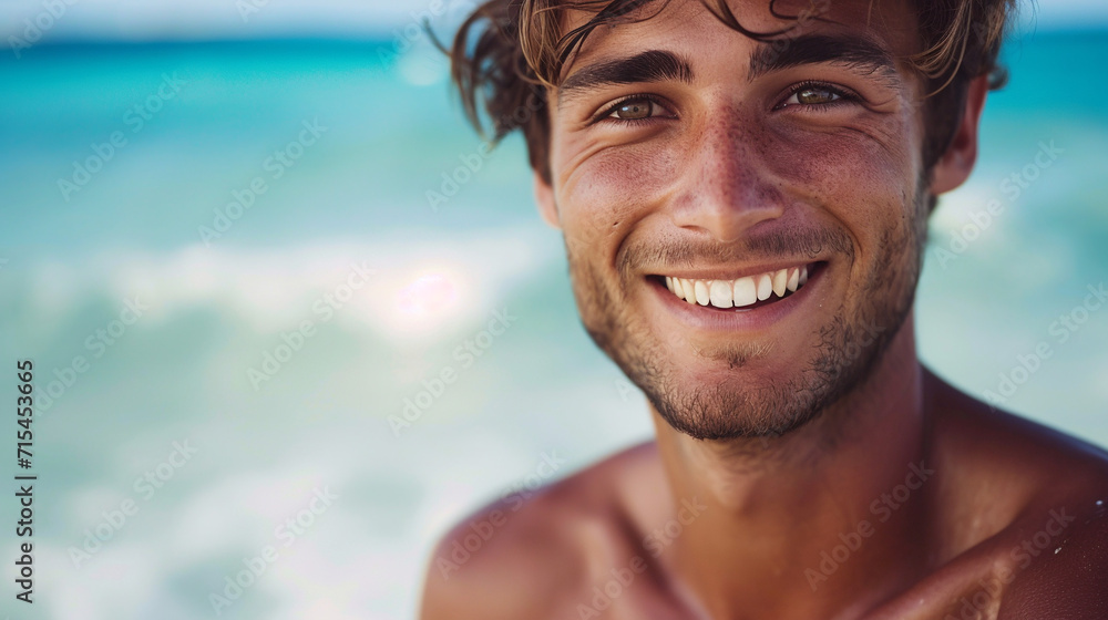 Portrait of a man on the vacation. Portrait of a man on the vacation.