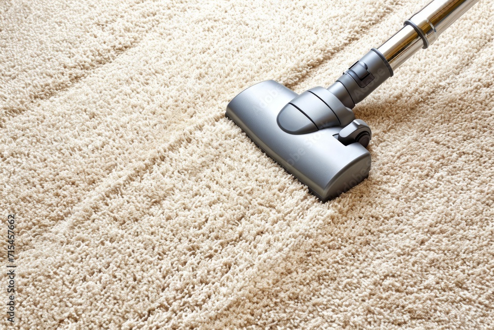 Efficient AllergyFree Carpet Cleaning with Vacuum Cleaner Concept of