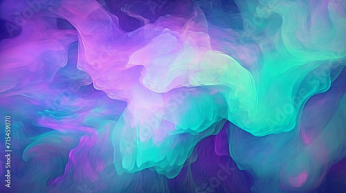 Soothing Abstract Wavy Background in Gradient Blue and Purple Tones 