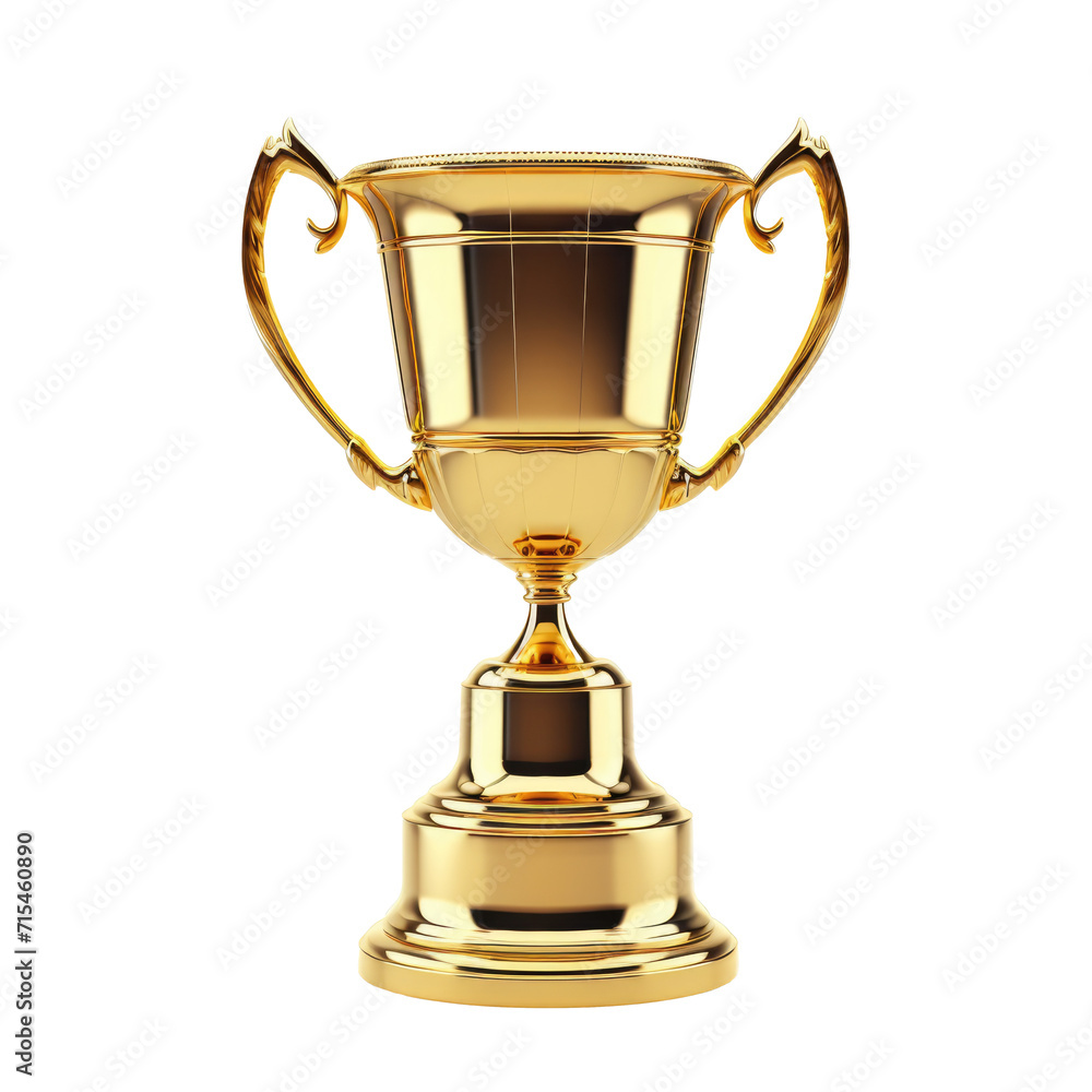 golden trophy isolated on transparent background golden trophy isolated on transparent background