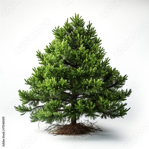 Green tree isolated on white