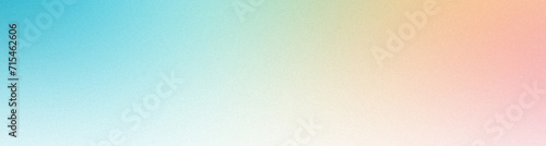 Abstract noisy gradient background of multicolored pastel colors. Color palette, colorful pattern with a soft noise effect. Holographic blurred grainy gradient banner texture