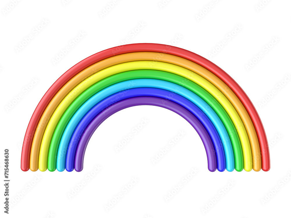 Simple rainbow sign 3D