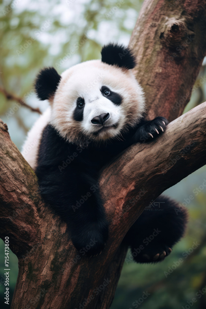 Obraz premium funny panda bear2