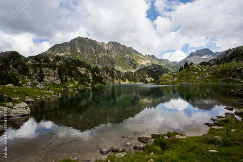 Summer landscape in Aiguestortes and Sant Maurici National Park, Spain