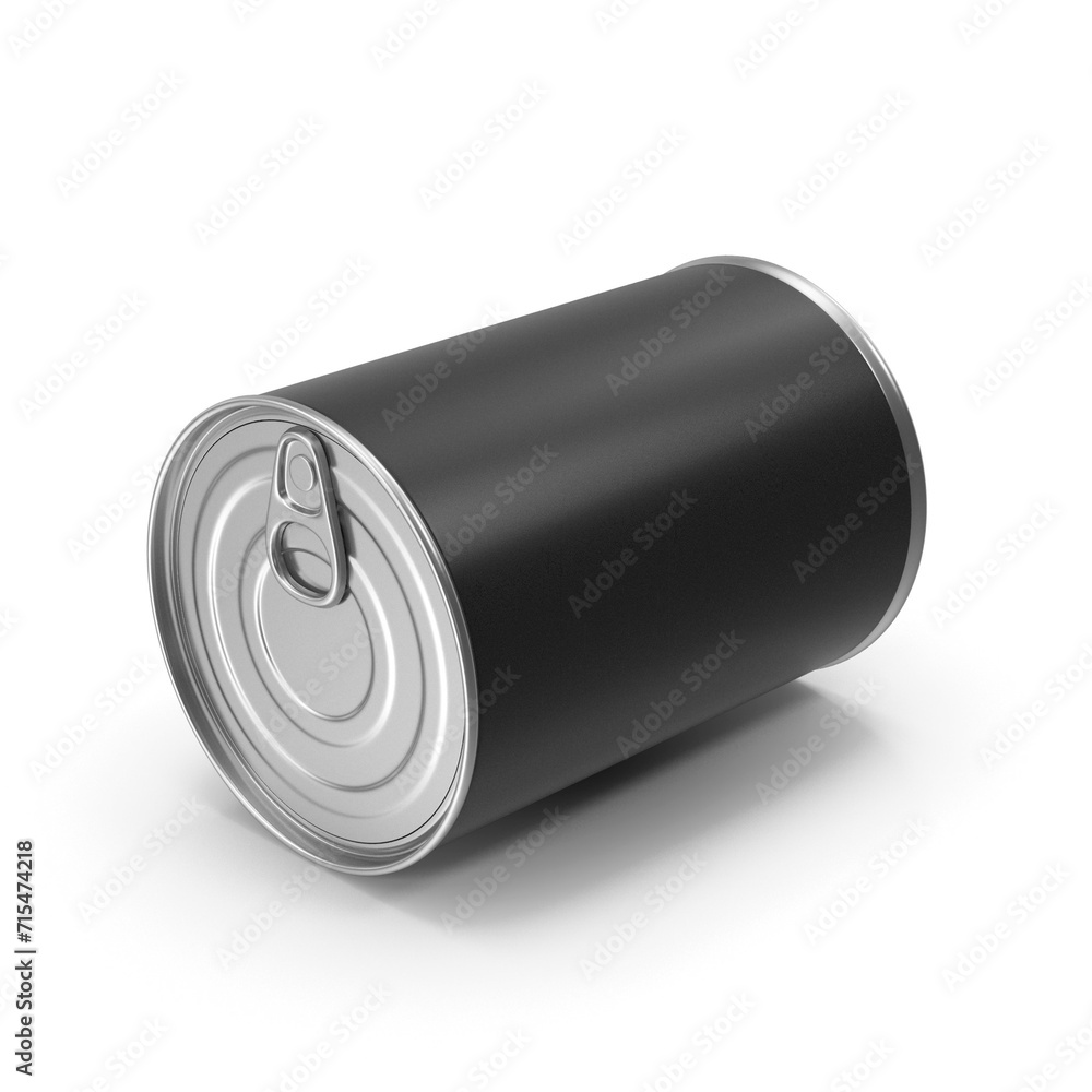 Empty open tin can Ribbed metal tin can, 3D rendering of canned food. Ready for your design. Product packing, open tin can isolated on white background. Empty open tin can Ribbed metal tin can, 3D rendering of canned food. Ready for your design. Product packing, open tin can isolated on white background.