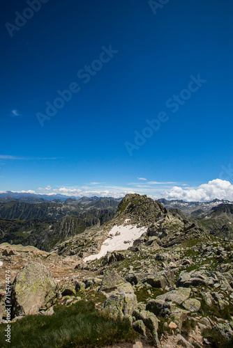 Summer landscape in Aiguestortes and Sant Maurici National Park, Spain