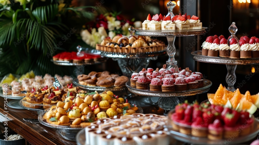 Desserts at the hotel Desserts at the hotel
