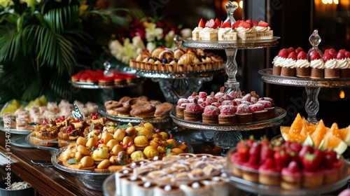 Desserts at the hotel