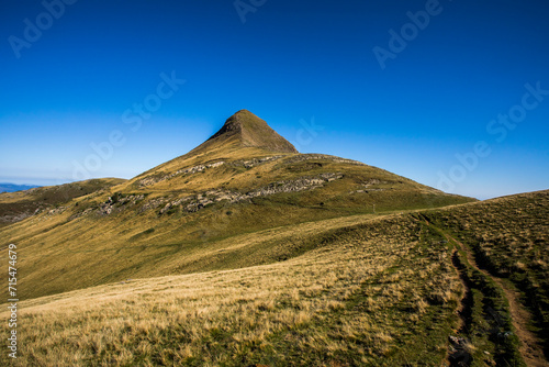 Summer landscape in the mountains of Navarra, Pyrenees, Spain