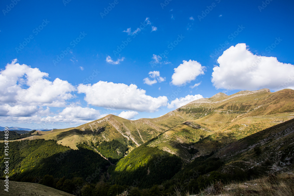 Fototapeta premium Summer landscape in the mountains of Navarra, Pyrenees, Spain
