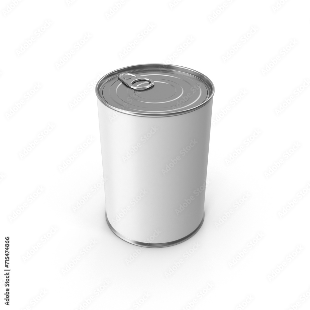 Empty open tin can Ribbed metal tin can, 3D rendering of canned food. Ready for your design. Product packing, open tin can isolated on white background. Empty open tin can Ribbed metal tin can, 3D rendering of canned food. Ready for your design. Product packing, open tin can isolated on white background.