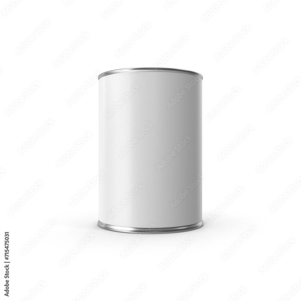 Empty open tin can Ribbed metal tin can, 3D rendering of canned food. Ready for your design. Product packing, open tin can isolated on white background. Empty open tin can Ribbed metal tin can, 3D rendering of canned food. Ready for your design. Product packing, open tin can isolated on white background.